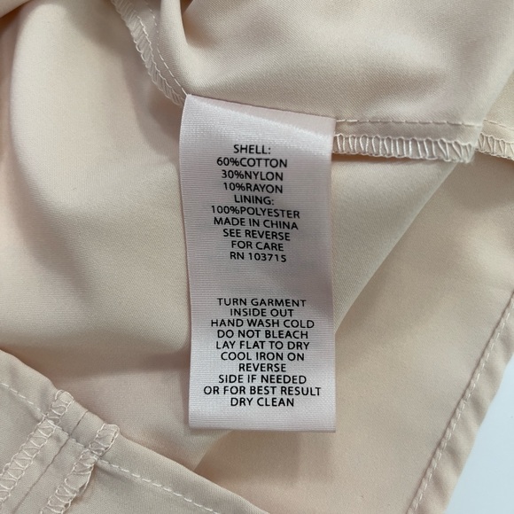 Nanette Lepore Floral Lace Crew Neck Bell Sleeve Top Shirt Large Light Pink - Picture 11 of 14